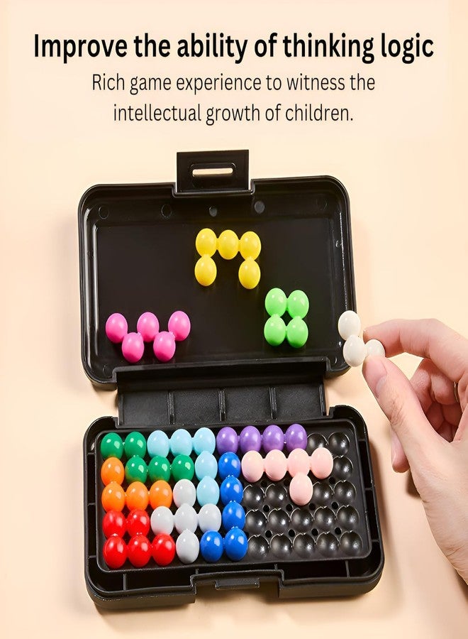 YESVIYA IQ Smart Puzzle Toy - Compact Travel Brain Game for Kids & Adults | 120 Logic Challenges | Portable Educational Puzzle for Focus, Memory & Problem Solving - Image 5